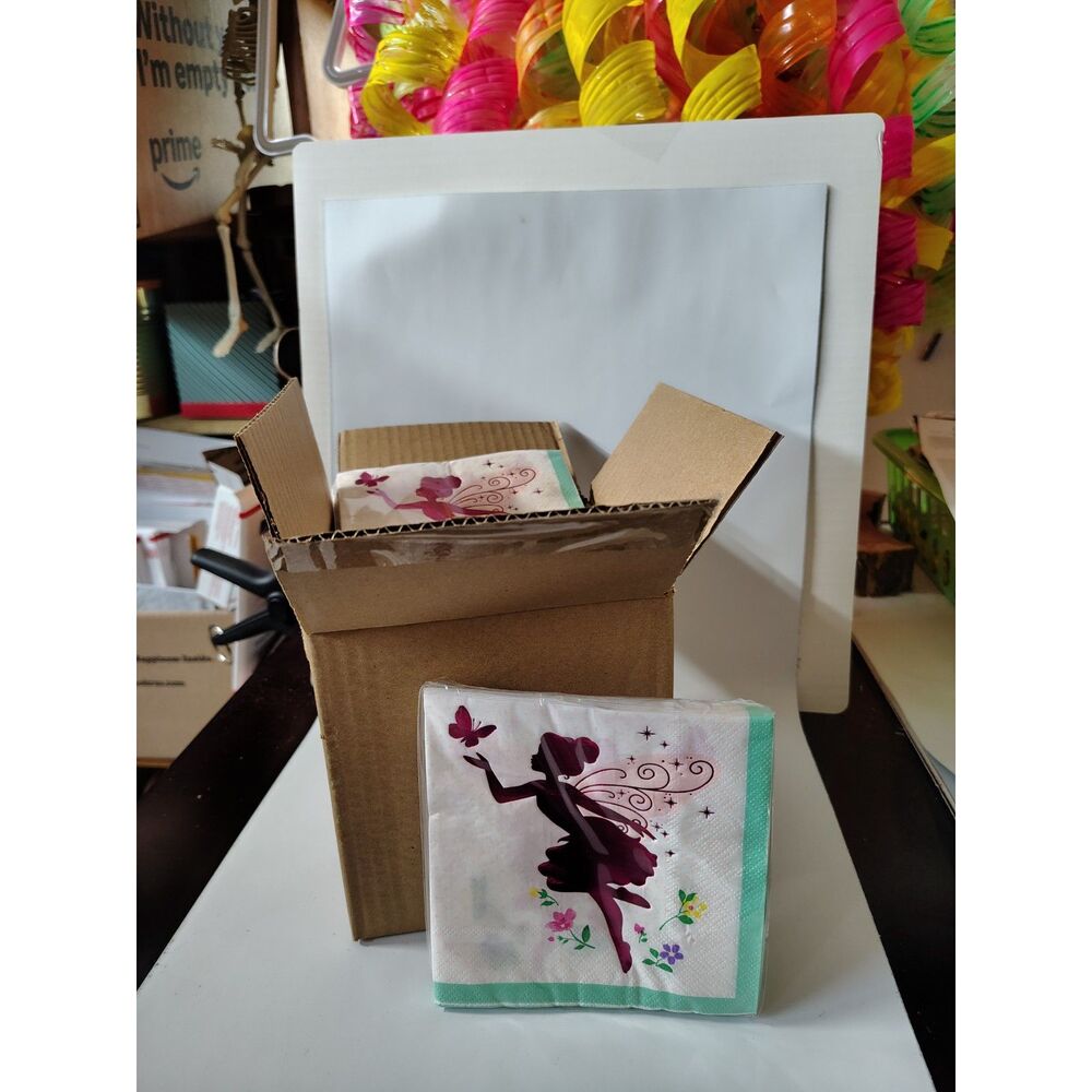 12 Packs Decorative Paper Napkin (192 total) – Fairy & Floral Designs